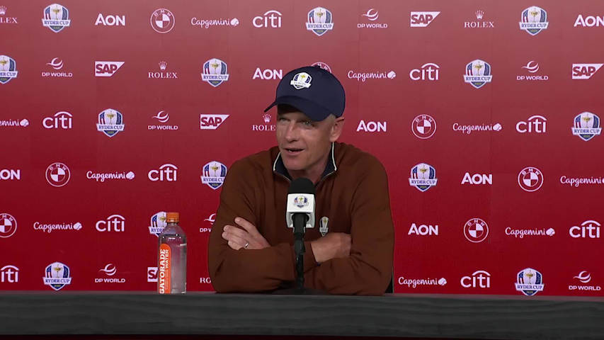 Europe Captain Luke Donald on Staying Focused With Big Lead