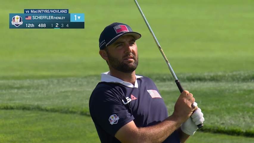 Scheffler, Hovland Go Flagstick Hunting in Foursomes Battle