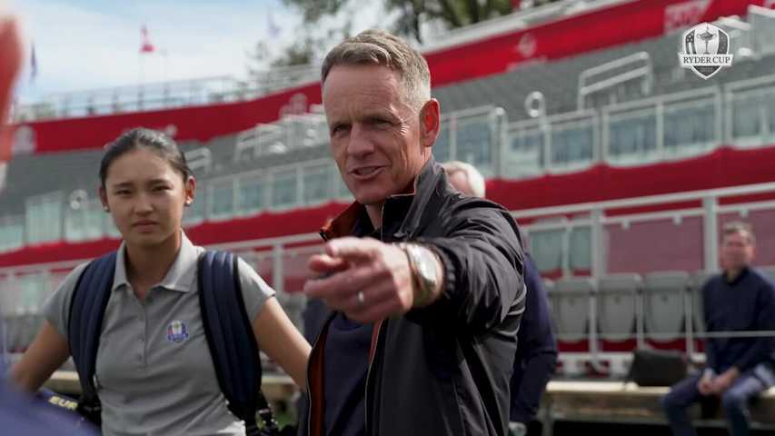 Luke Donald Meets The 2025 European Junior Ryder Cup Team
